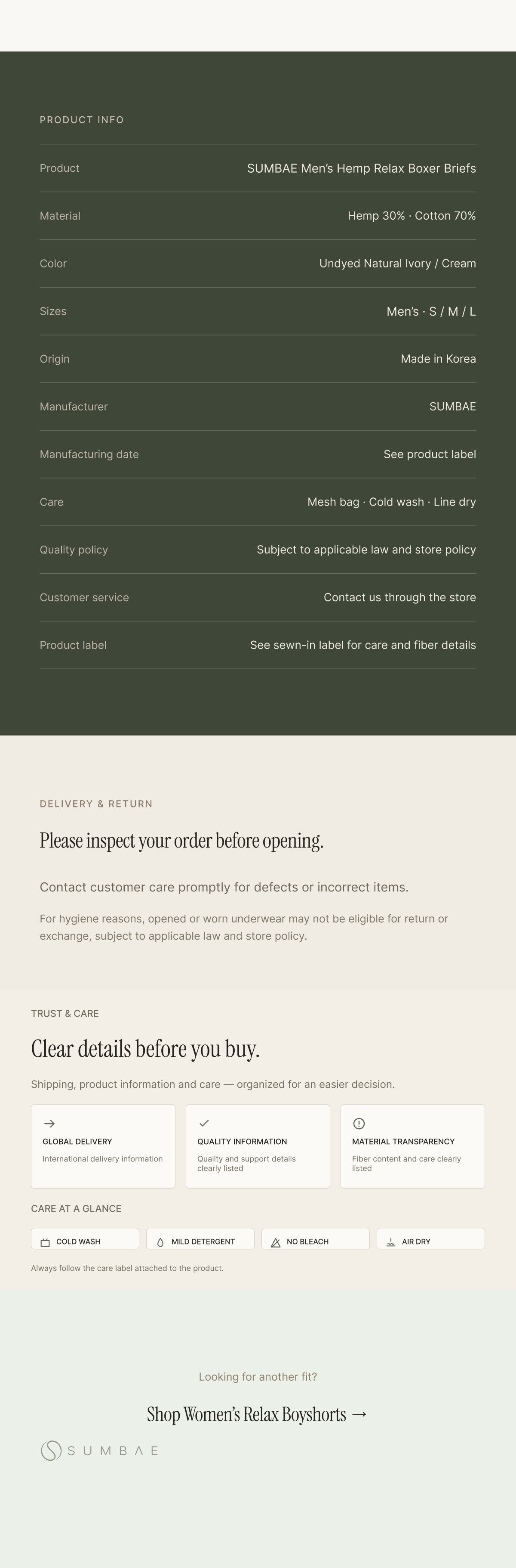 Hemp & Organic Cotton Seamless Underwear | Santoni Knit