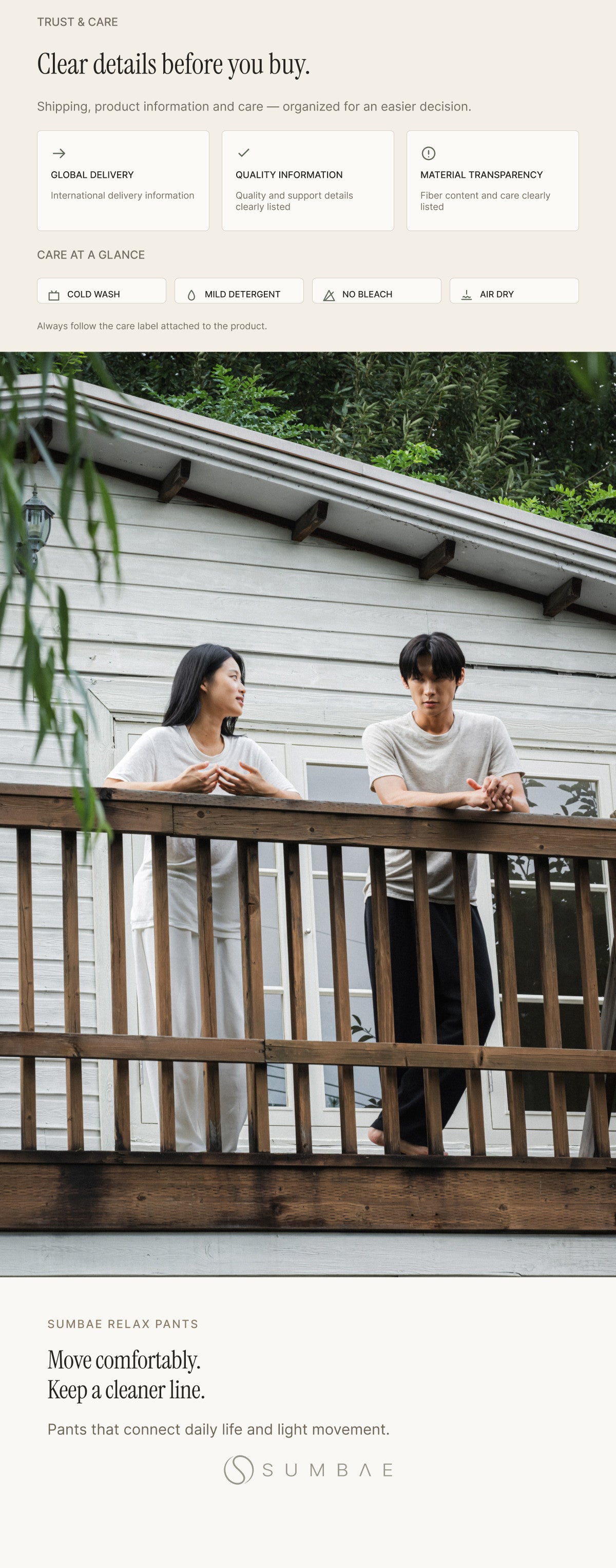 Unisex Hemp Blend Double-Knit Everyday Pants