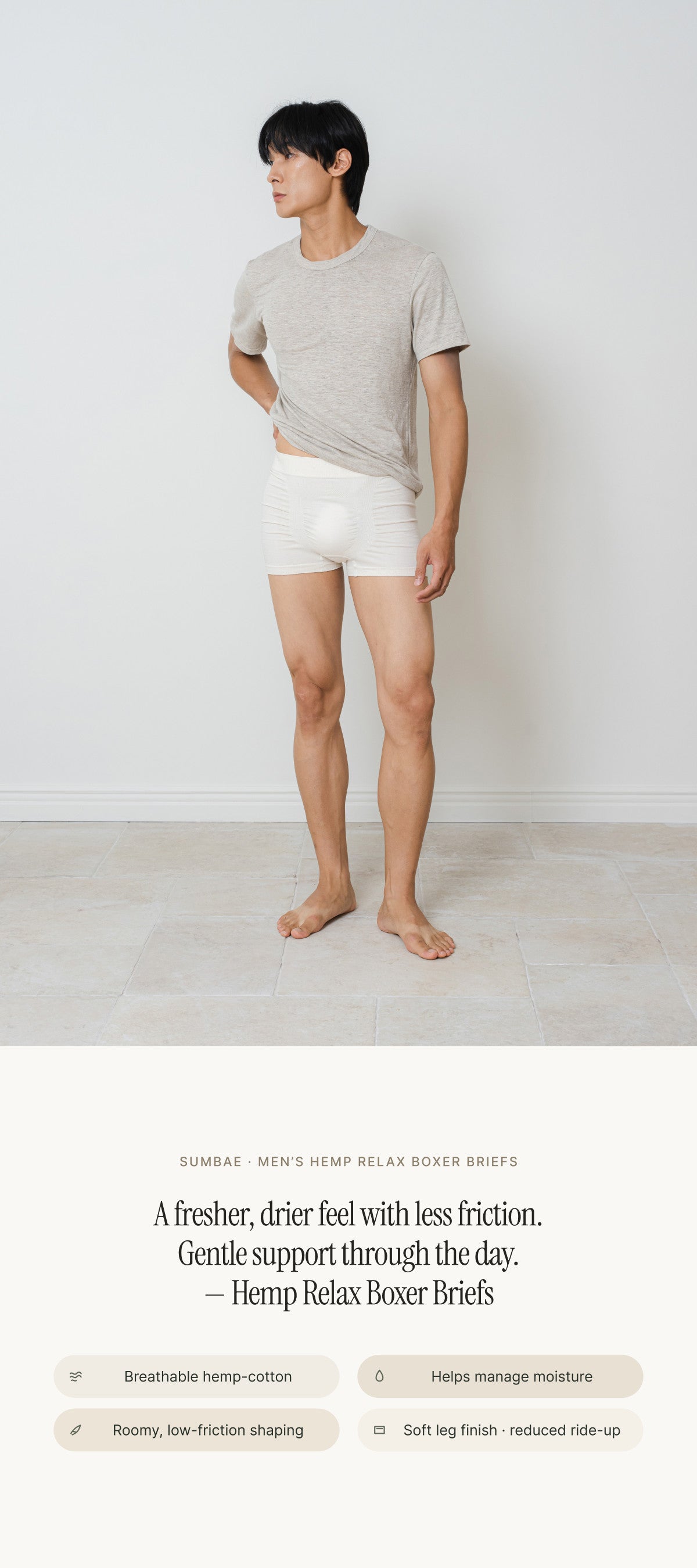 Hemp & Organic Cotton Seamless Underwear | Santoni Knit