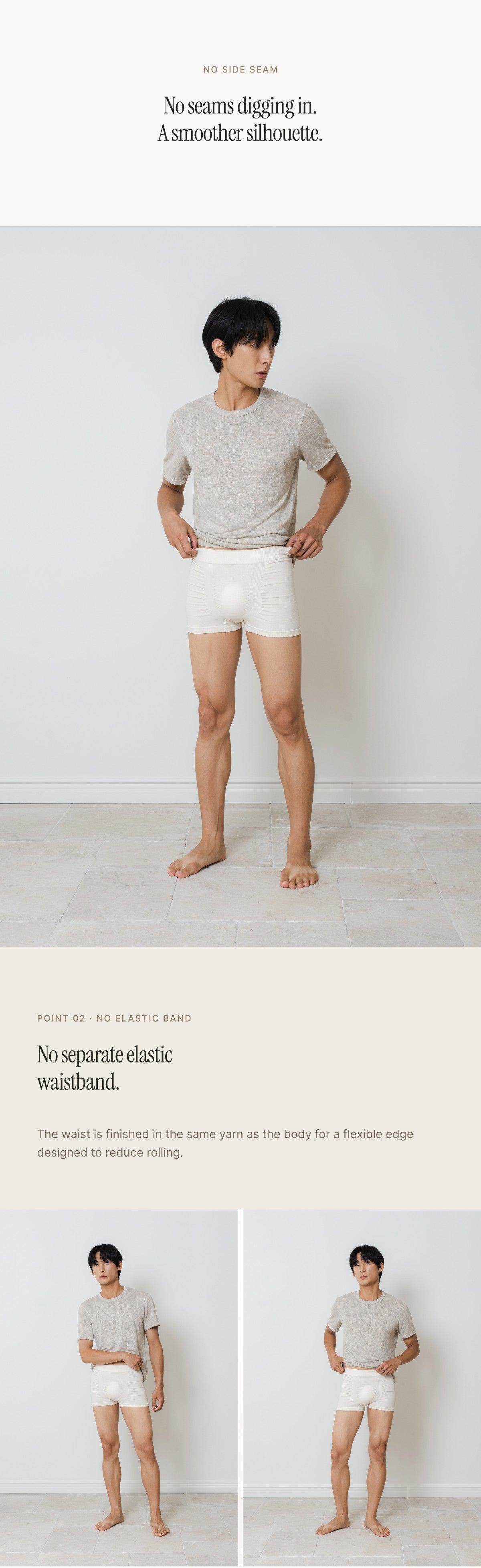 Hemp & Organic Cotton Seamless Underwear | Santoni Knit