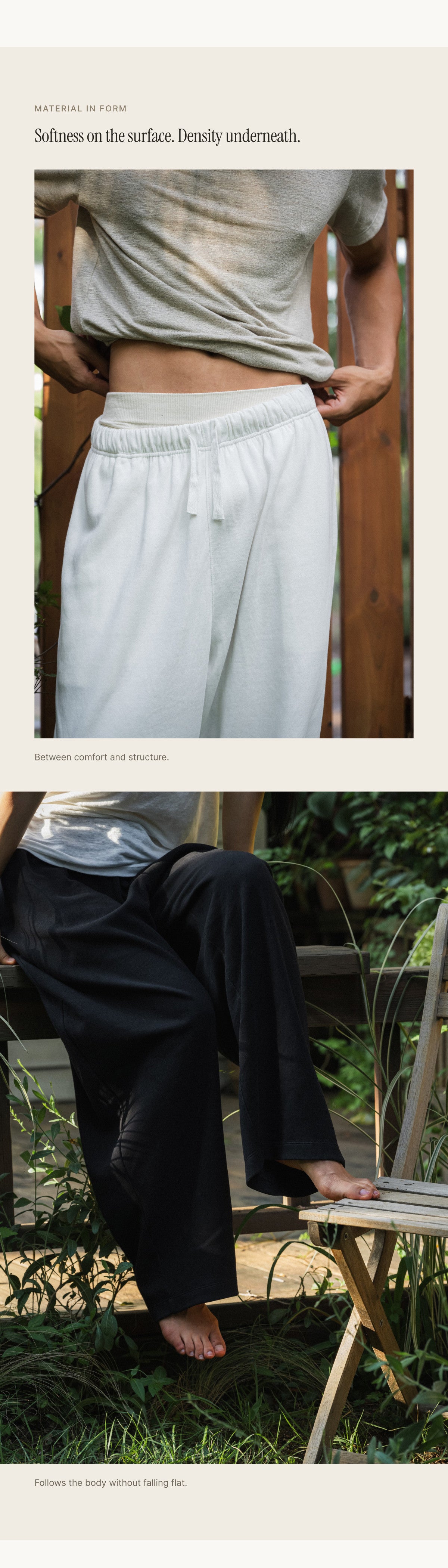 Unisex Hemp Blend Double-Knit Everyday Pants