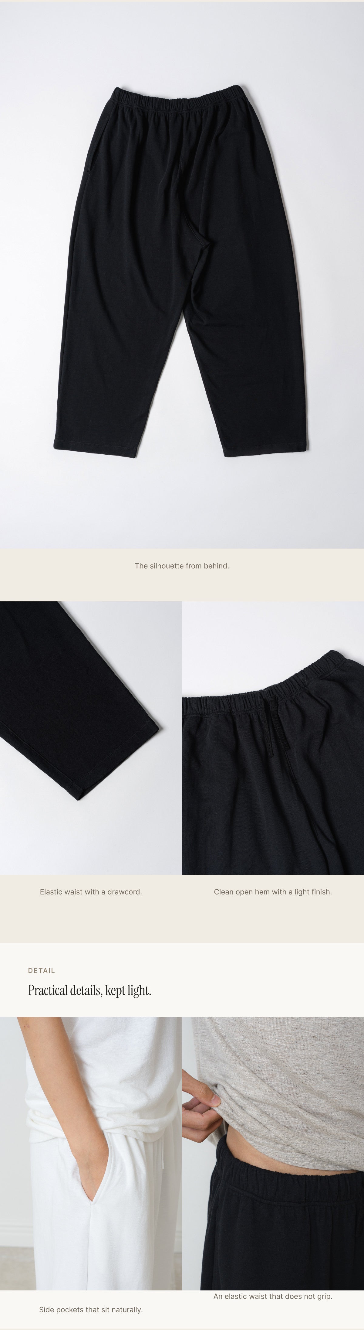 Unisex Hemp Blend Double-Knit Everyday Pants