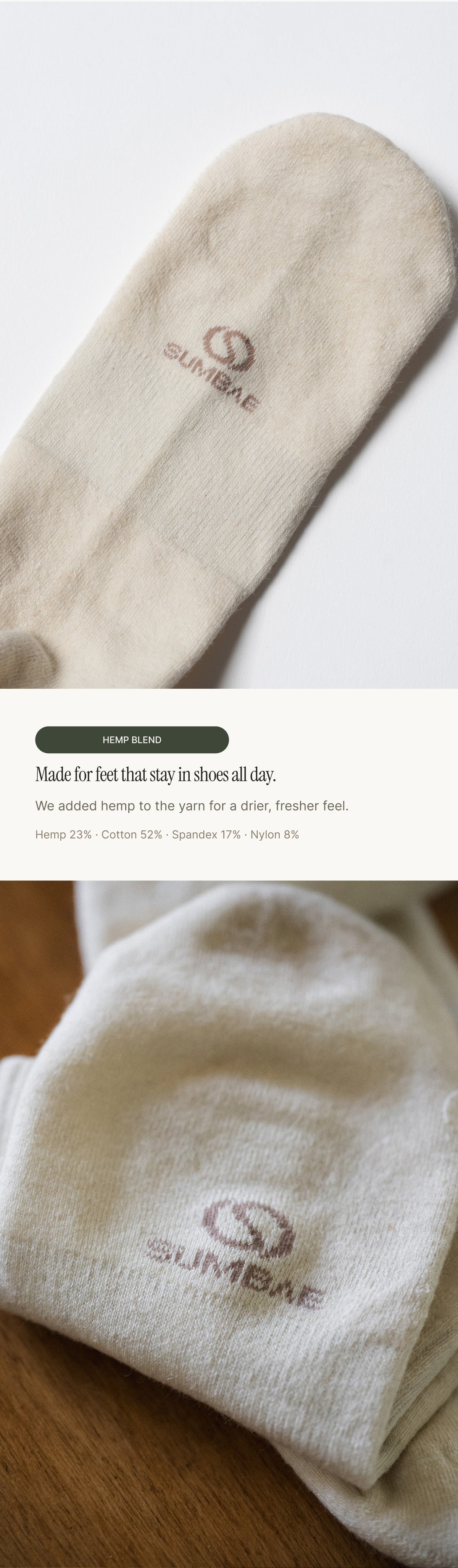 Organic Hemp & Cotton Anti-Odor Socks | Made in Korea