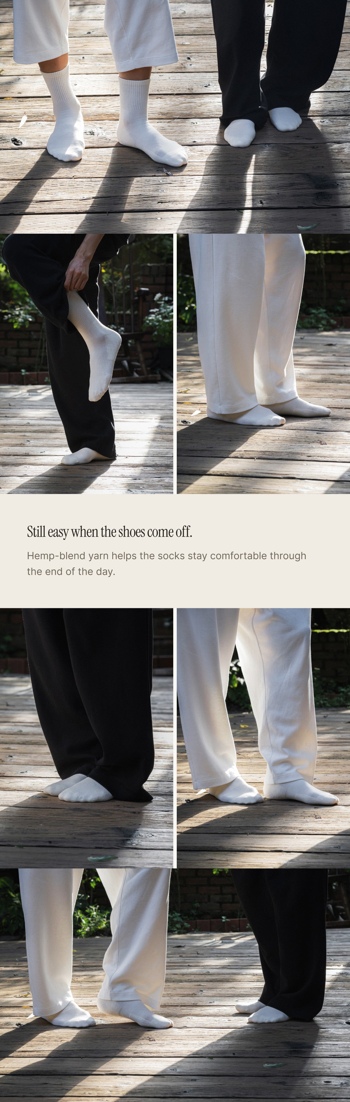 Organic Hemp & Cotton Anti-Odor Socks | Made in Korea