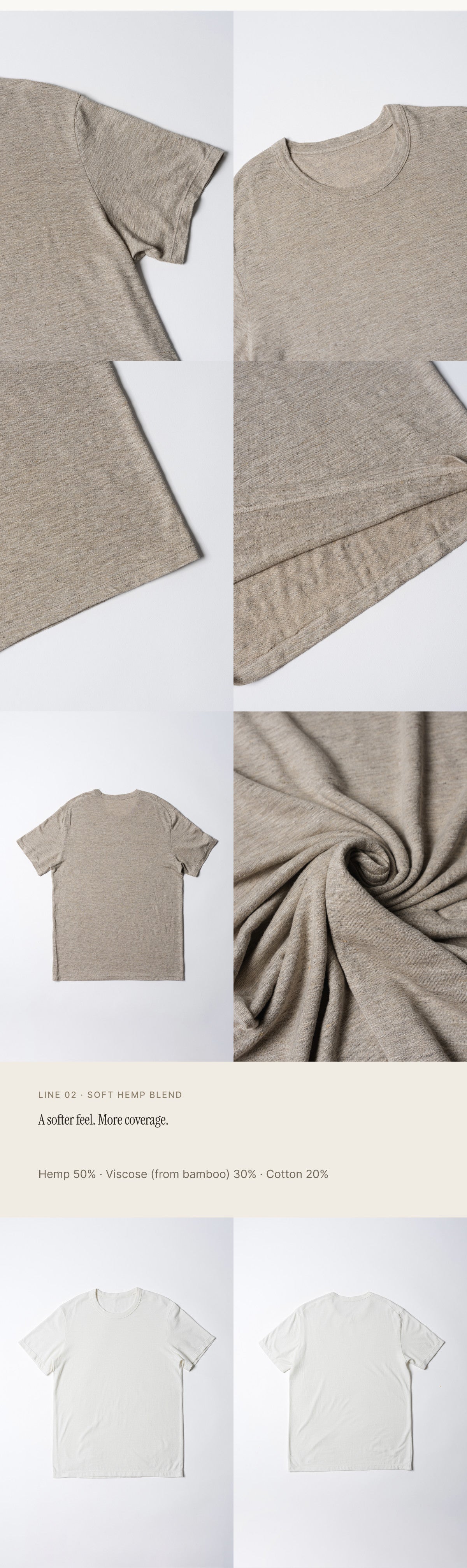 Unisex 100% Pure Hemp Everyday T-Shirt | Santoni Knit