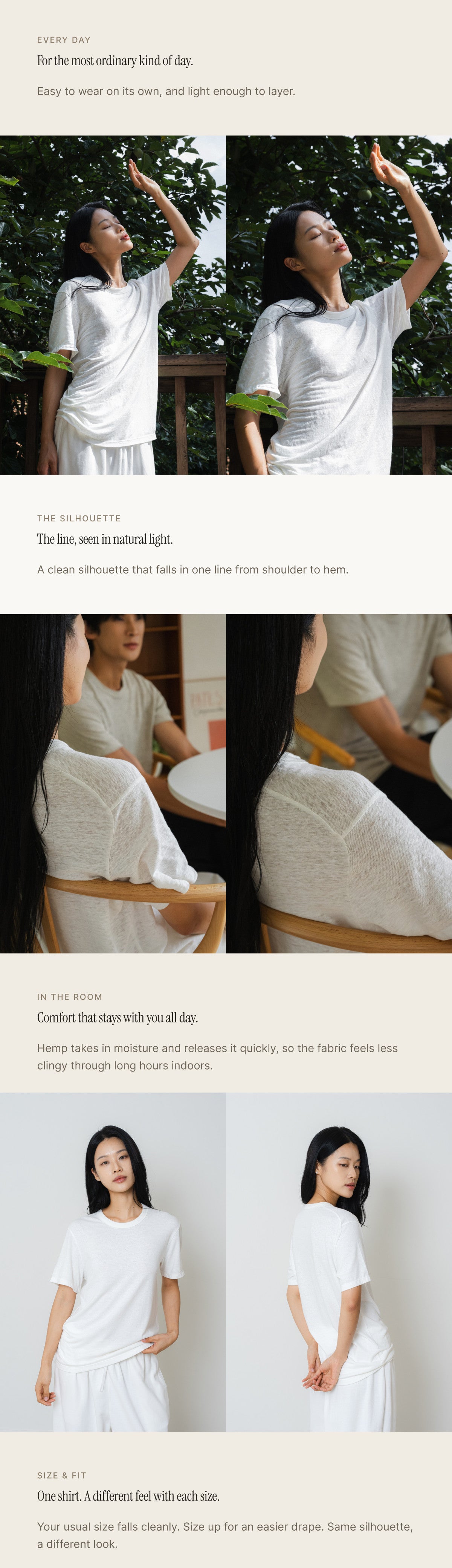 Unisex 100% Pure Hemp Everyday T-Shirt | Santoni Knit
