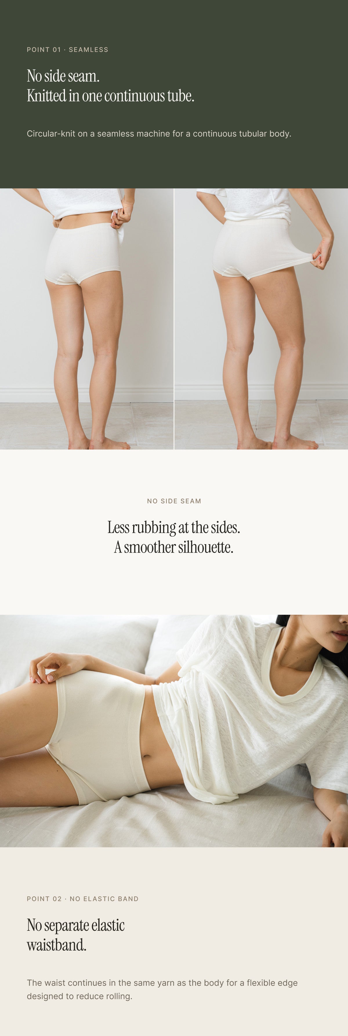 Hemp & Organic Cotton Seamless Underwear | Santoni Knit
